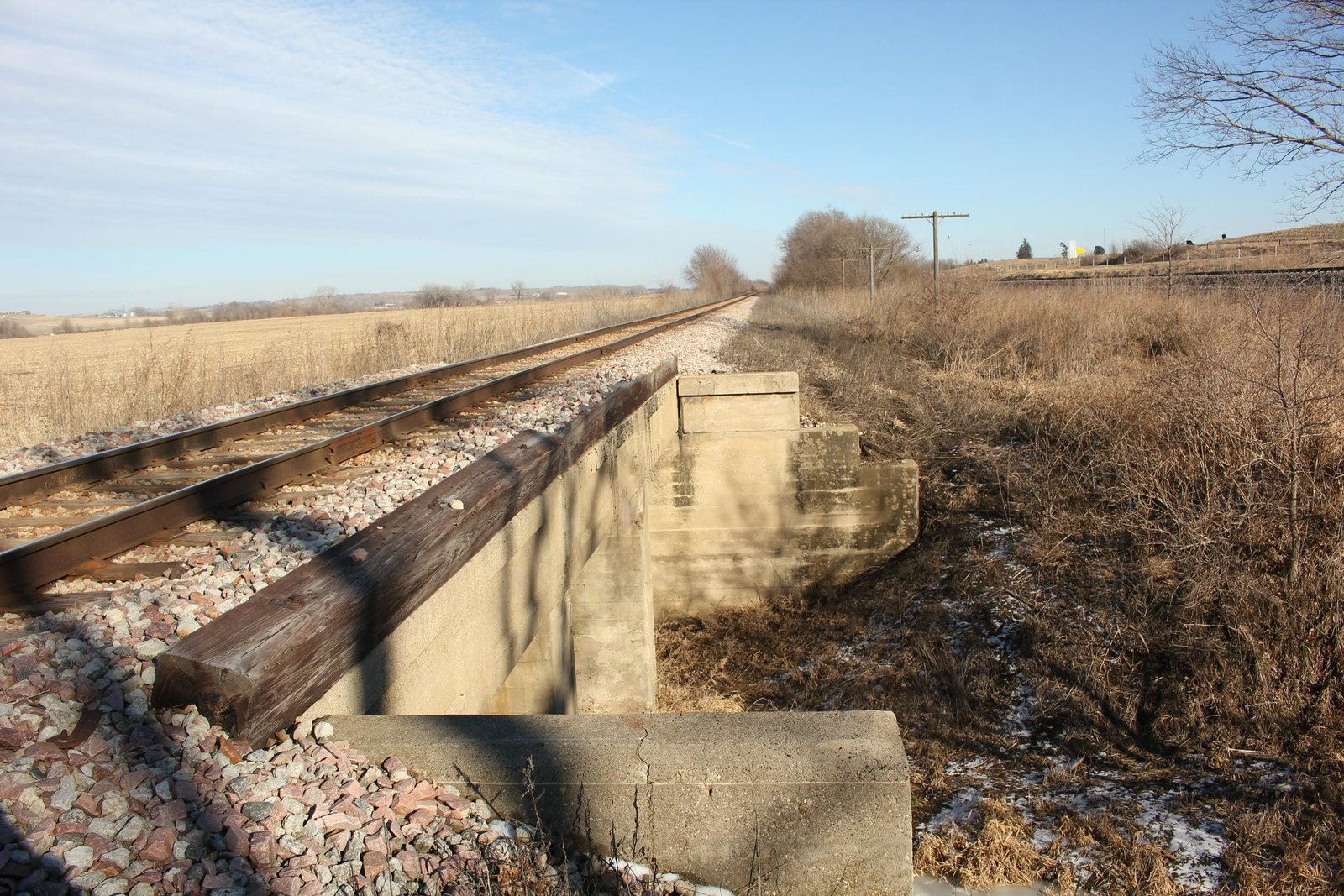 Looking east